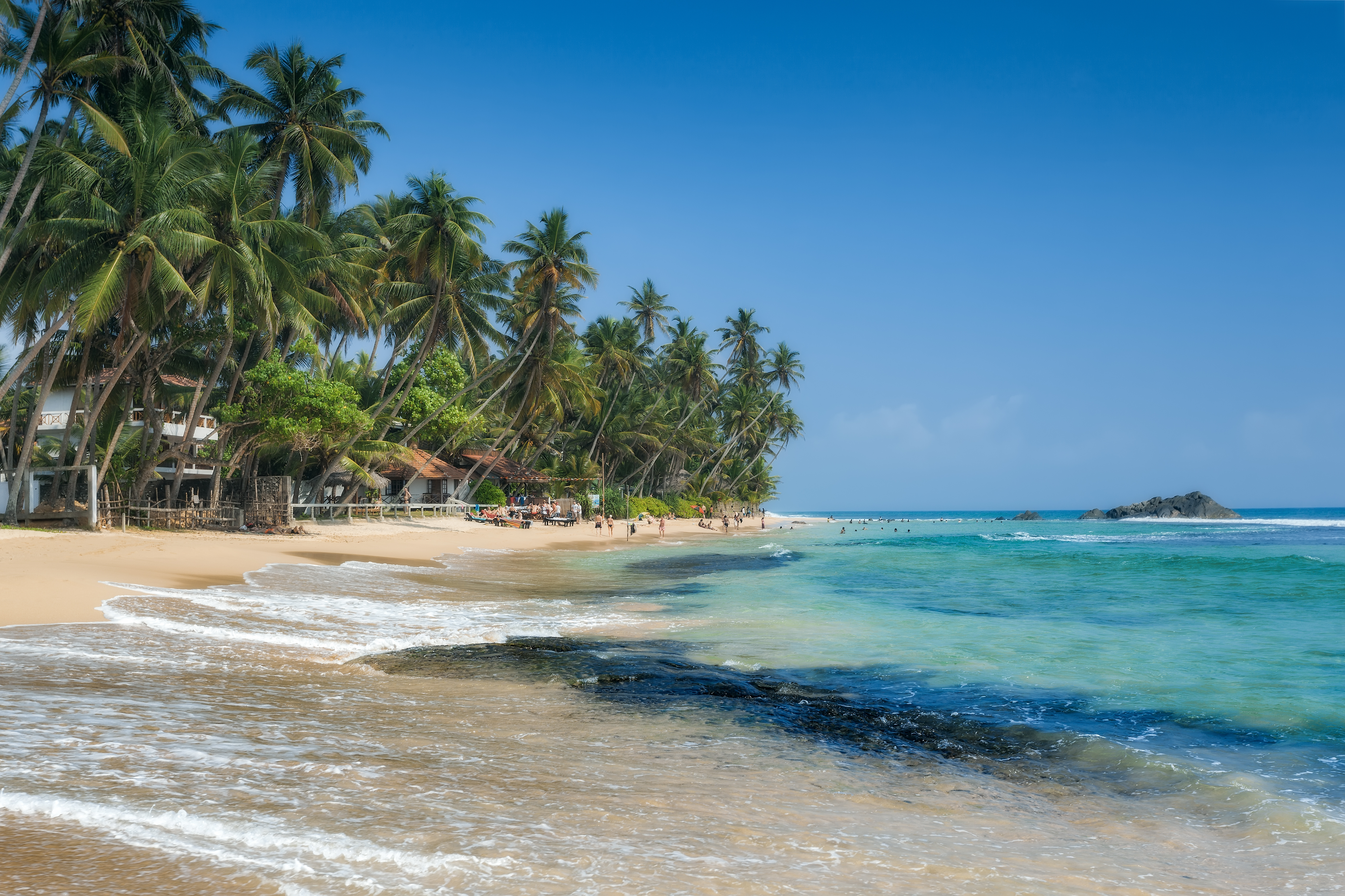 Five of Sri-Lanka's beaches in the south-west