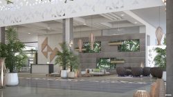 Lobby of the Riu Ocho Rios, located in Jamaica, Luis Riu´s plan is to refurbish this hotel in 2019