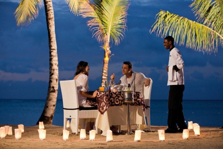 Romantic Dinner Beach Riu Palace Jamaica Blog