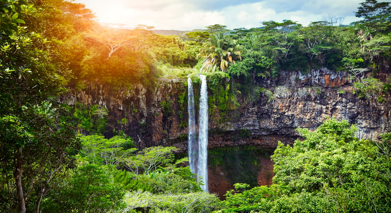 Cascadas de Chamarel, una de las maravillas naturales más populares de Isla Mauricio
