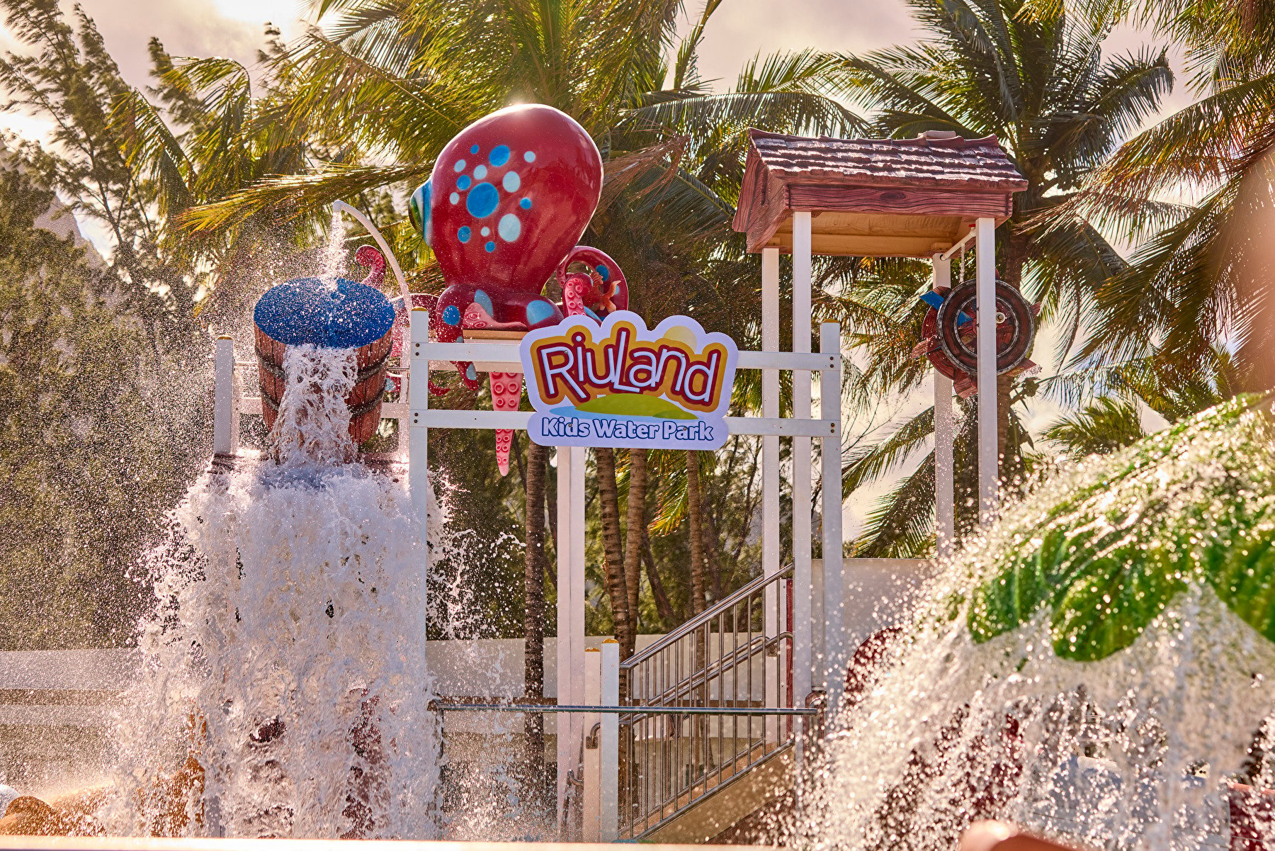 Riu Land, parque acuático infantil en el complejo de hoteles de RIU en Isla Mauricio