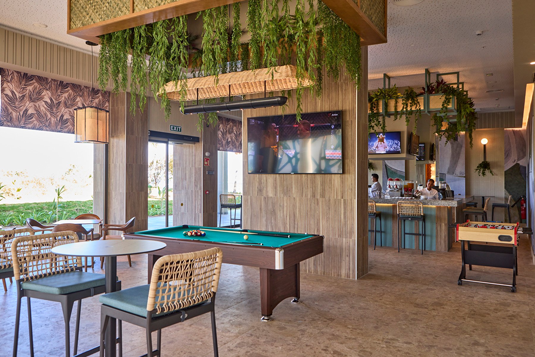 Sports Bar en el hotel Riu Turquoise en Isla Mauricio