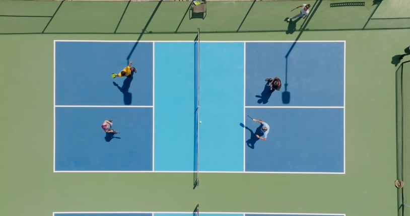 Pickleball-Match aus dem Himmel des Riu Palace Bavaro