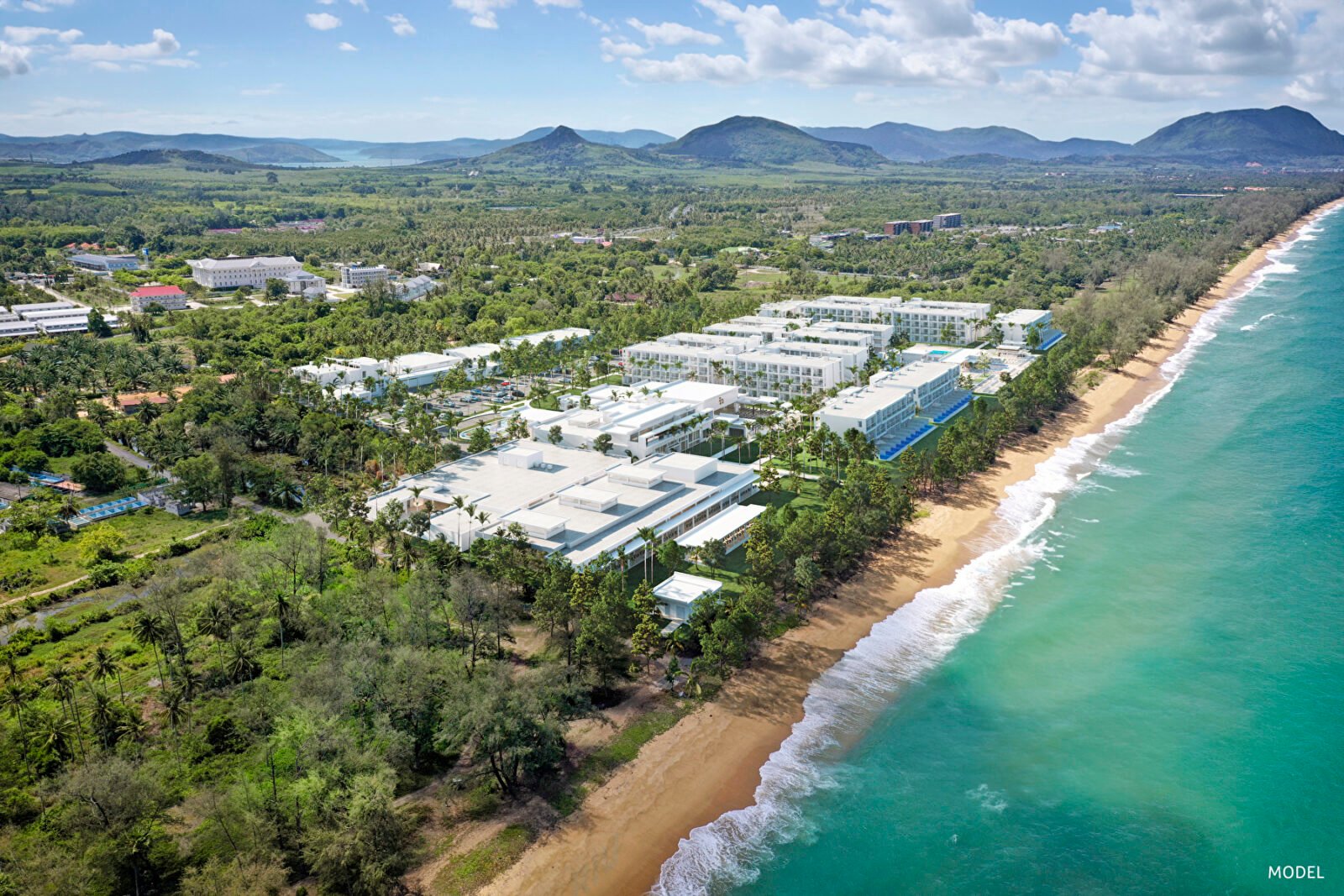 Proyecto del hotel Riu Palace Phuket, que la cadena RIU Hotels & Resorts prevé abrir en Tailandia en 2026