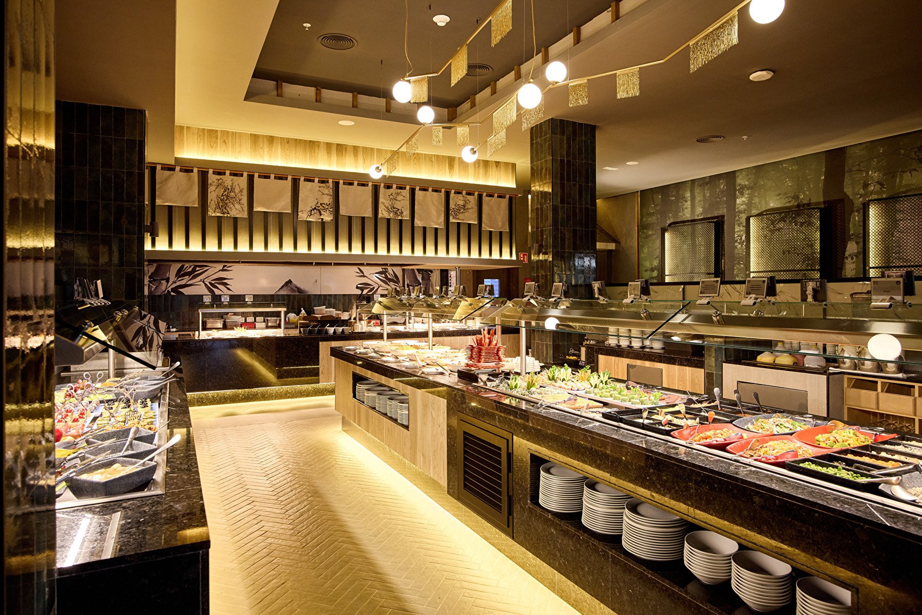 Mandalay: asian cuisine buffet restaurant, featuring a variety of oriental specialties