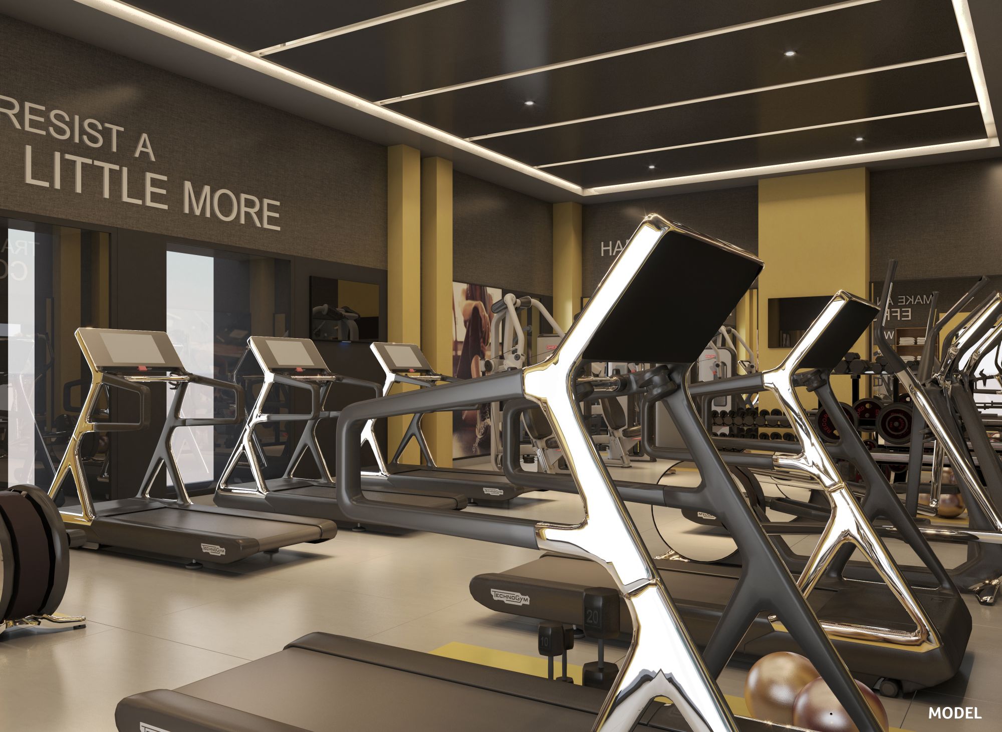 Gym of the hotel riu Plaza Toronto